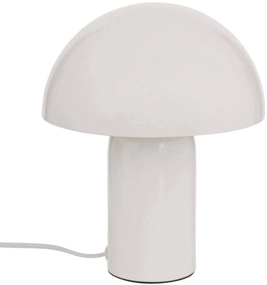 Atmosphera Lito paddenstoellamp – witte tafellamp van staal, E27, Ø 20 x 25 cm