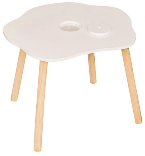 Kindertafel met stoel Douceur Organic – wit, MDF en grenenhout – foto 7