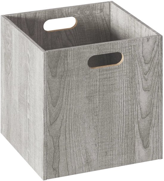 5Five opvouwbare opbergmand grijs wash – kastmand 31 x 31 x 31 cm, 29 liter – foto 2