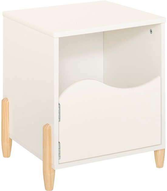 Atmosphera Bedside table with door - 36 x 33 x 40 cm - White