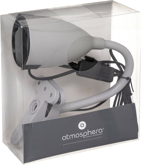Atmosphera Klem bureaulampje - Design Light Classic - grijs - H43 cm - Leeslamp