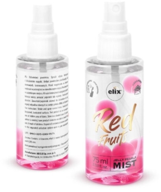 Elix Jelly Pearls luchtverfrisser spray Red Fruits – voor auto en kamer, 75 ml – foto 2