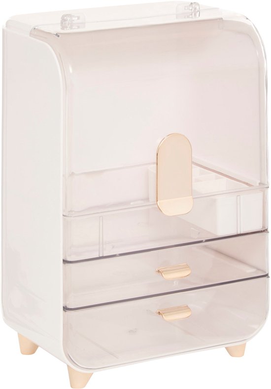 5Five Sara organizer met transparante lades – 2 liter per vak, wit