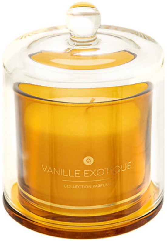 Atmosphera – Bougie parfumée Spicy Vanilla en verre – Avec cloche – 240 g