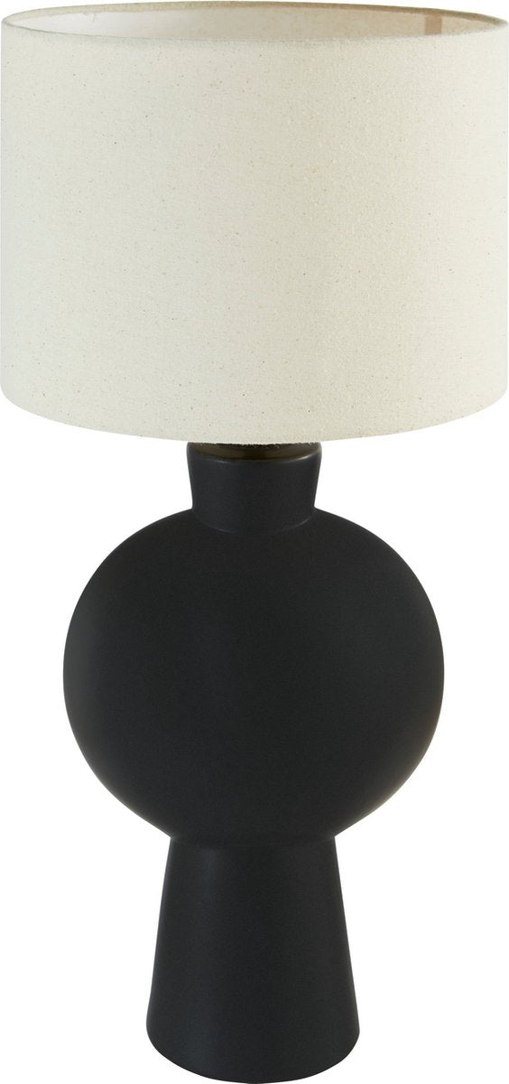 Atmosphera Yulia Tafellamp - Ø28xH59 cm - Zwart