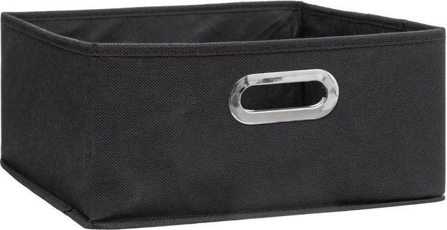 5Five opbergmand donkergrijs van stof – kastmand 14 liter, 31 x 31 x 15 cm