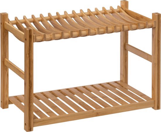 5Five Bamboe Afdruiprek - 2 niveau's - 53 x 25 x 33 cm - Beige