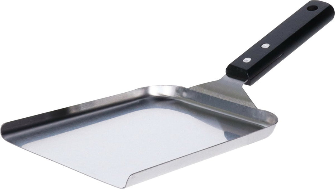 5Five BBQ / spatule de barbecue - inox avec manche en bois - 32 cm