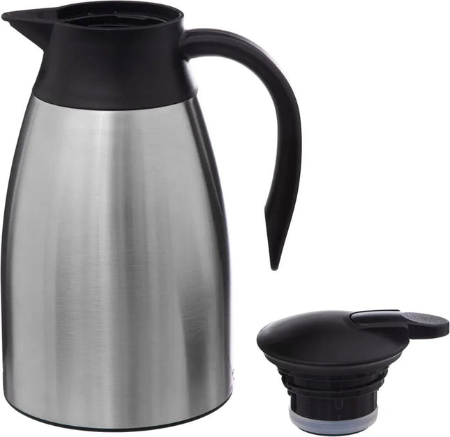 5Five thermoskan van rvs – 1,5 liter, dubbelwandige isoleerkan voor koffie – foto 2