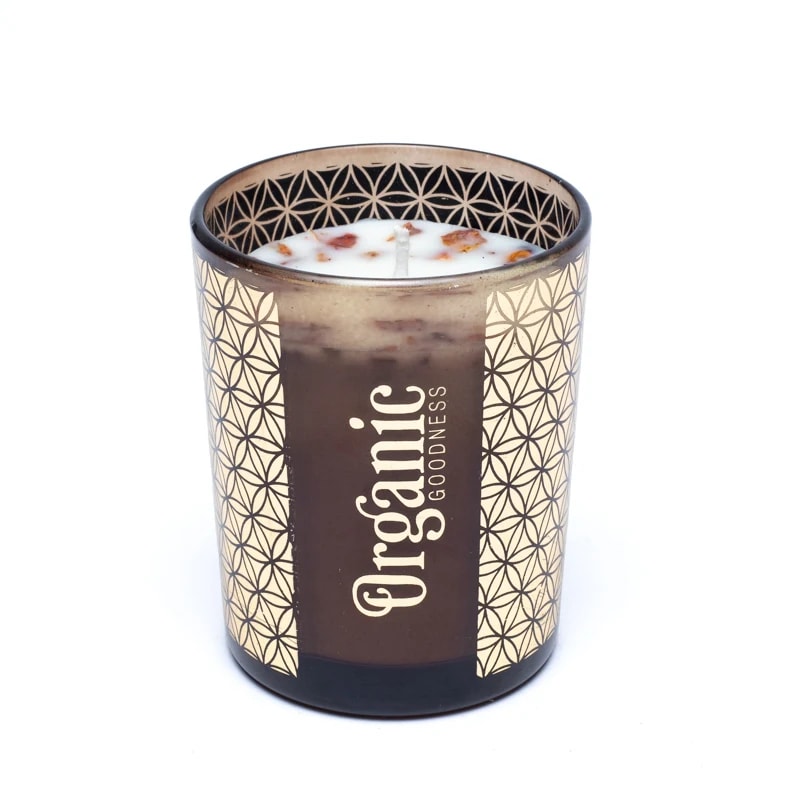 Organic Goodness geurkaars Roos & Geranium