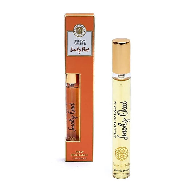 Song of India kamerspray Amberbalsem & Smoky Oud – rokerige oud- en ambergeur