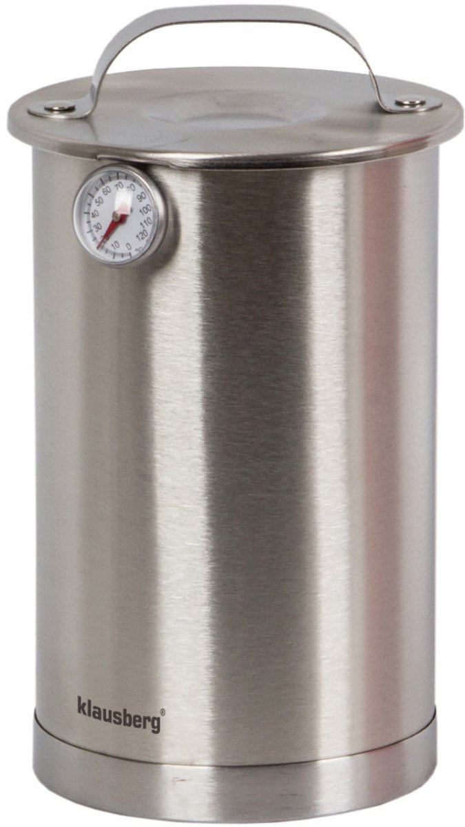 Klausberg 7588 hamkoker met thermometer – tot 1,5 kg vlees, incl. 10 zakken