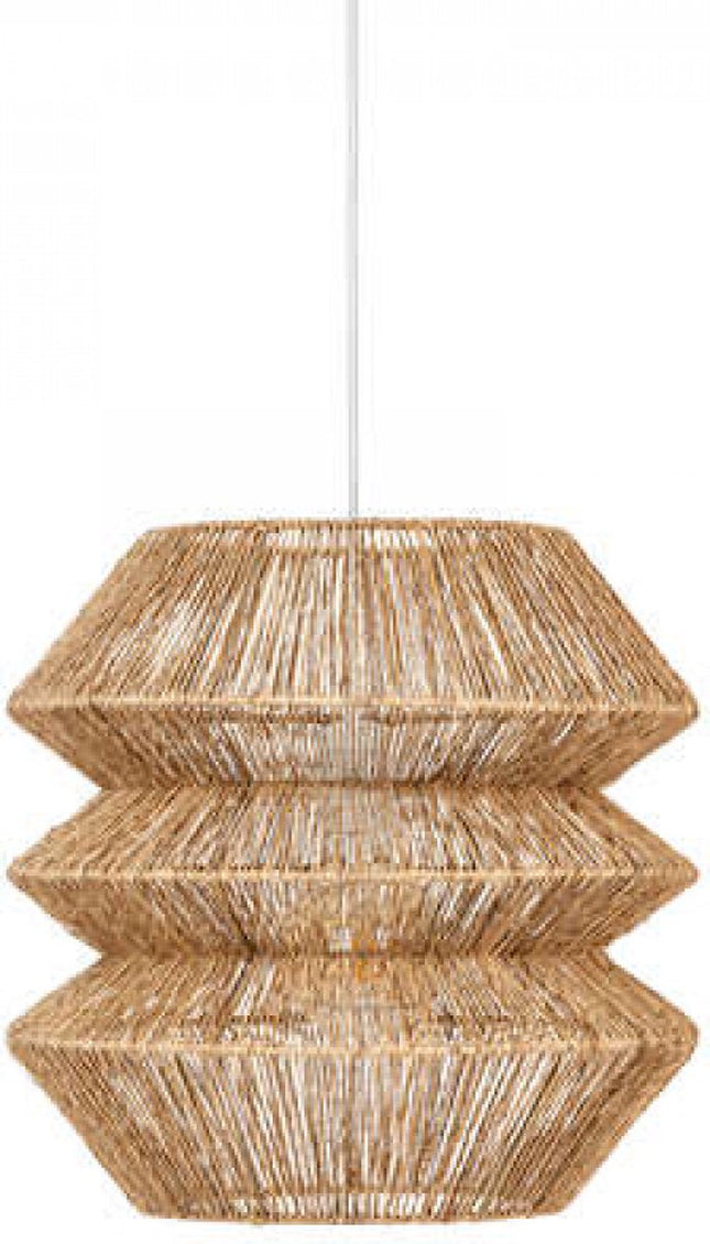 Atmosphera hanglamp Tess – bruin, E27-fitting, met kabel van 100 cm