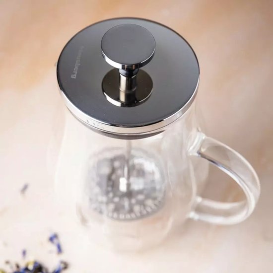 Klausberg KB7682 piston koffie- en theezetter – dubbelwandig glas, 0,35 liter – foto 2