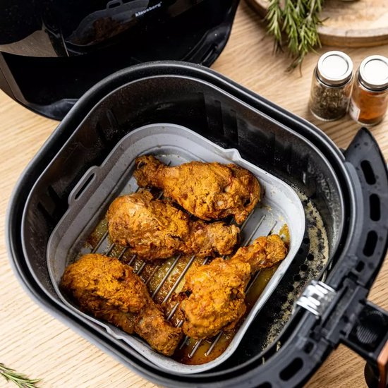 Klausberg KB-7790 siliconen airfryer bakvorm – set van 2, tot 230 °C – foto 3
