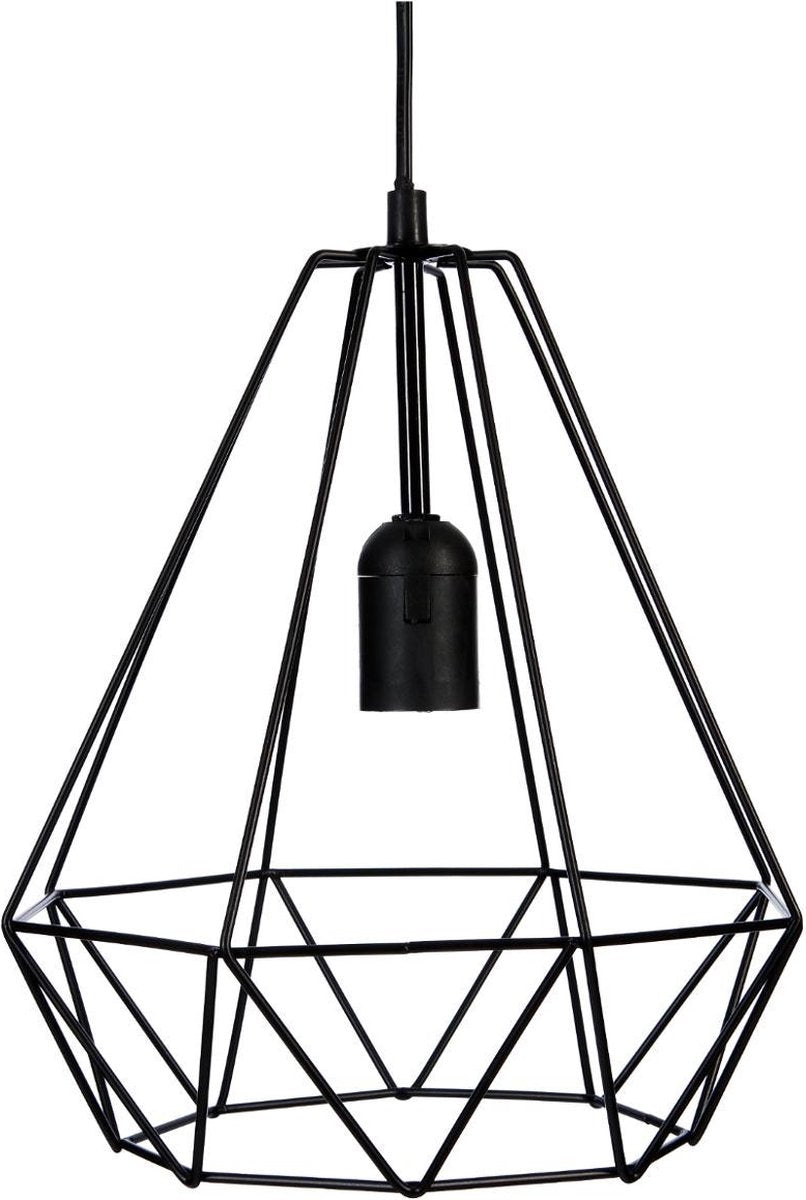 Atmosphera hanglamp Drim – zwarte metalen draadlamp, Ø 25 cm, E27 – foto 4
