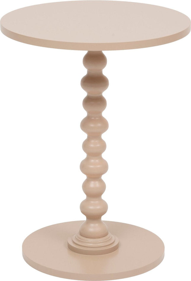 Atmosphera Alix bijzettafel rond – hazelnoot, matte afwerking, Ø 38 x 50 cm