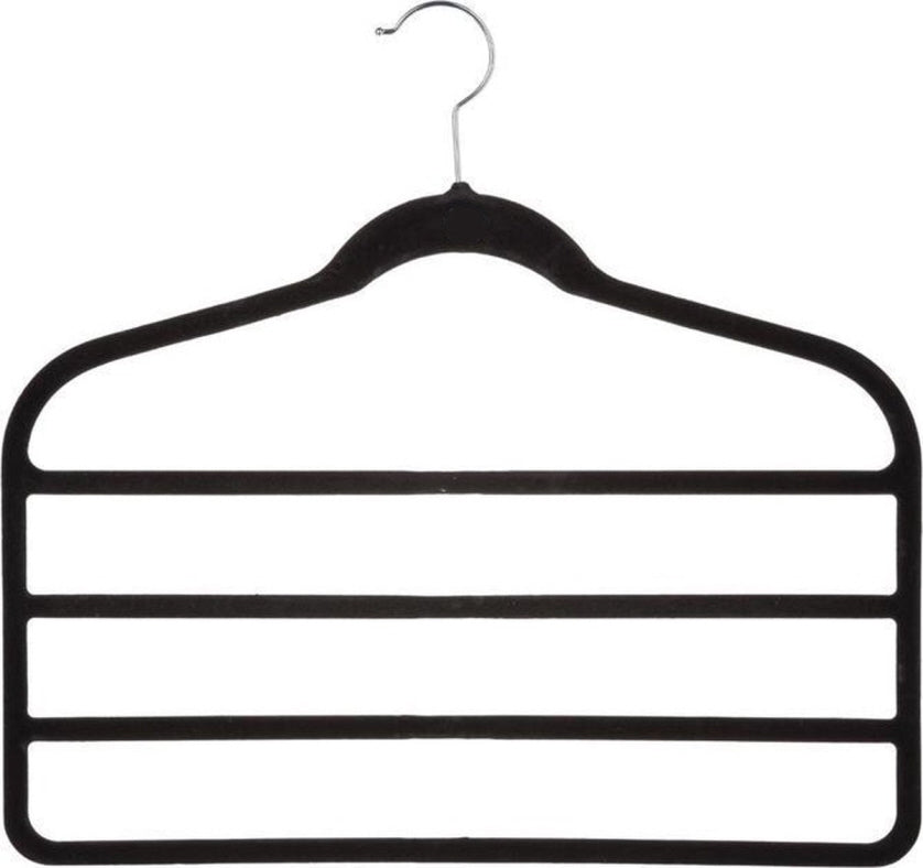 5Five broekhangers van vilt, set van 2 – zwart, 44,8 cm breed