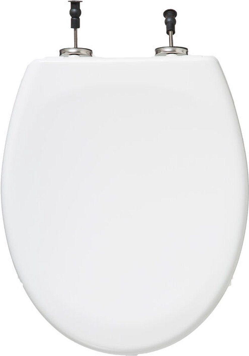5Five duroplast wc-bril wit – softclose, afklikbaar, rvs scharnieren
