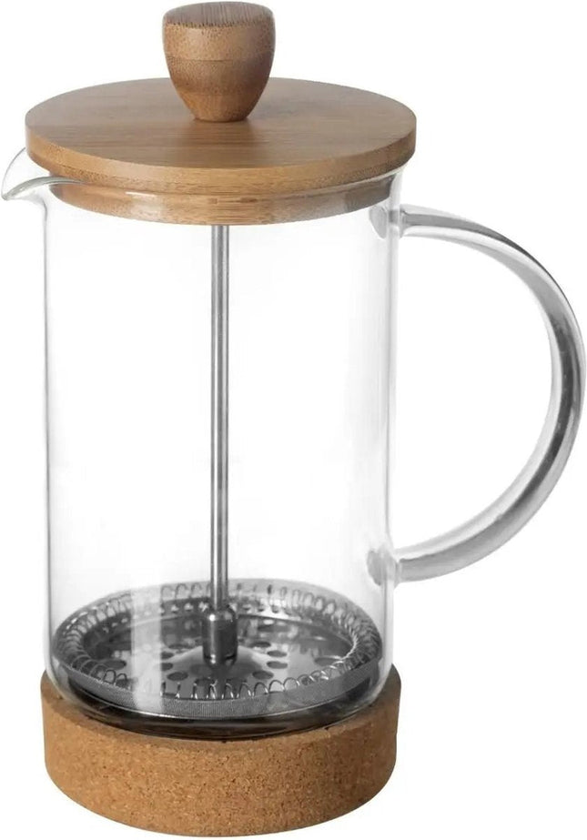 Secret de Gourmet cafetière – French press van glas met bamboe deksel, 600 ml
