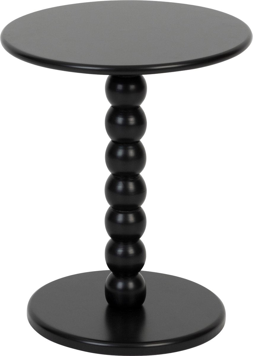 Atmosphera Chamlo bijzettafel zwart – rond, mat, Ø 38 x 47 cm