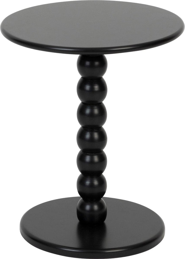 Atmosphera Chamlo bijzettafel zwart – rond, mat, Ø 38 x 47 cm
