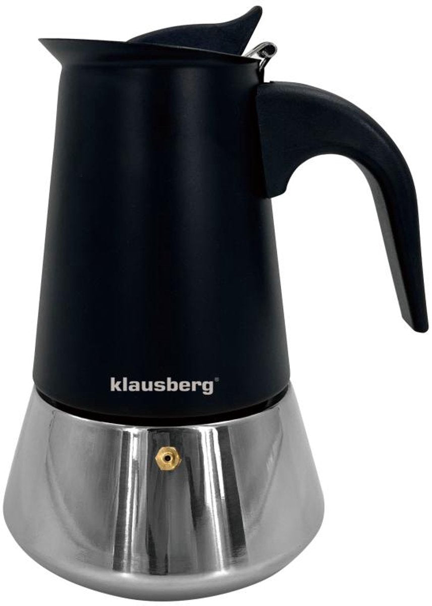 Klausberg KB-7846 percolator voor espresso – RVS, 9 kopjes (450 ml), inductie