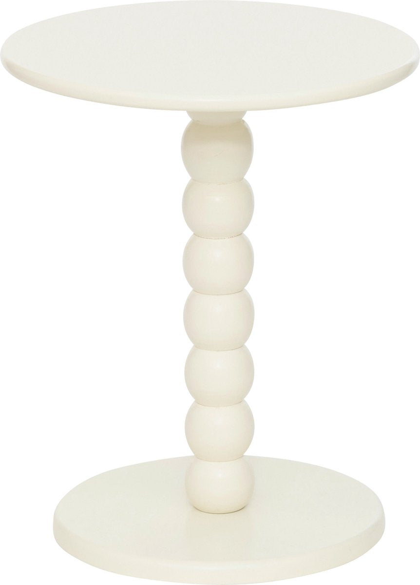 Atmosphera Chamlo bijzettafel Ø38xH47 cm - Gebroken Wit