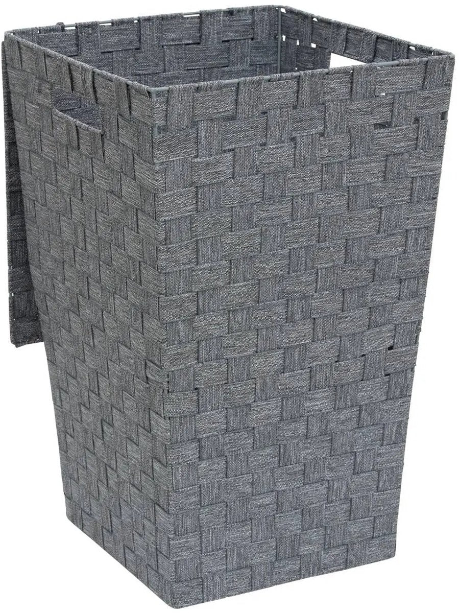 Lise L. wasmand grijs – opvouwbare kledingmand van polyester, 50 liter