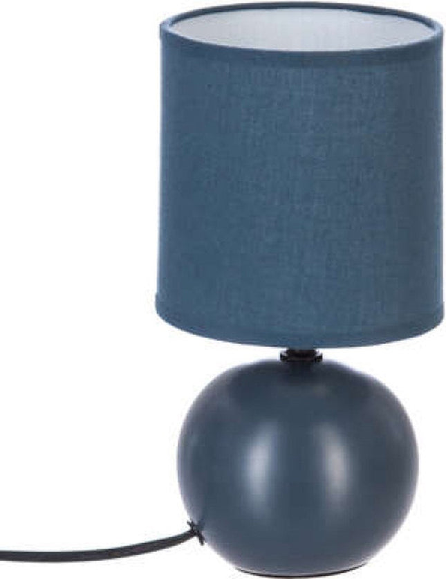 Tafellamp middenblauw – modern nachtlampje voor je nachtkastje, 25 cm