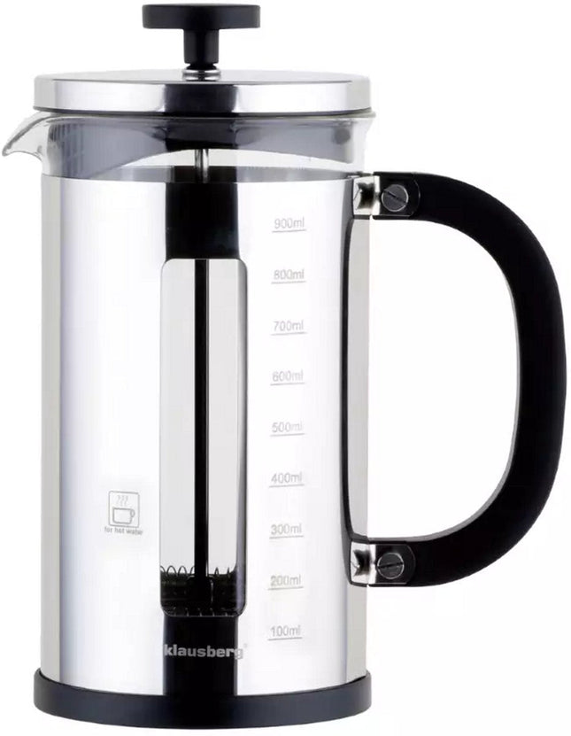 Klausberg KB7703 French Press 1L - Perfect Coffee and Tea Maker