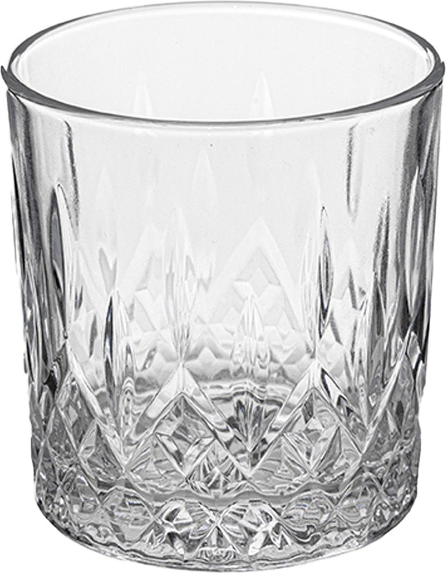 Secret de Gourmet drinkglazen Paris, set van 4 – 240 ml, glas met reliëf