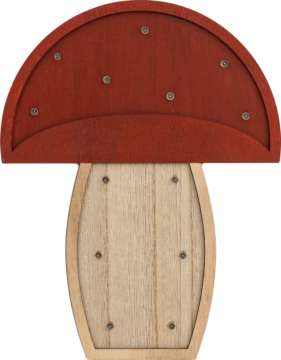 Atmosphera Kids paddenstoel - 18 x 3 x 23 cm - Rood / Naturel