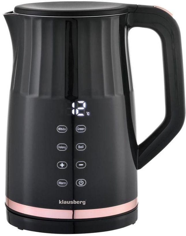 Klausberg KB-7896 Electric Kettle – 1.7 Litres, LED Display, 13 Temperature Settings, Keep-warm Function