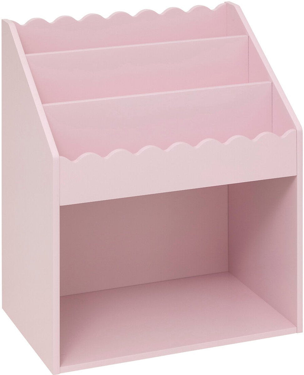 Atmosphera Kids roze boekenkast voor de kinderkamer – met opbergvak