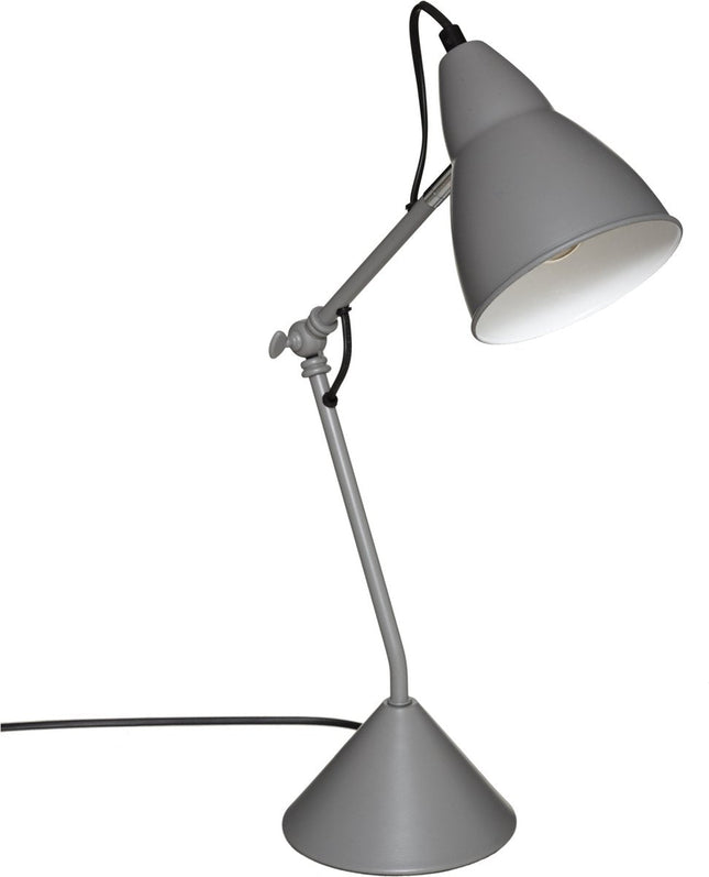 Atmosphera Design Light Classic bureaulamp – grijs metaal, 62 cm, E27