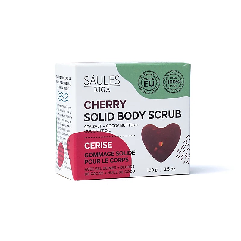 Savon exfoliant naturel cerise - 100% Fait main - 100g