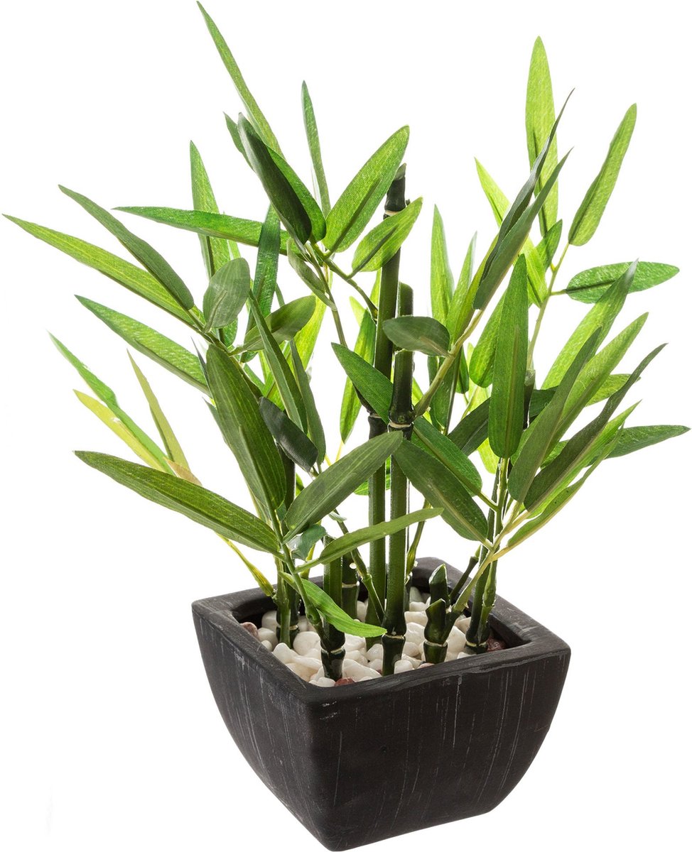 Atmosphera kunstplant bamboe in pot – 26 cm, zonder verzorging