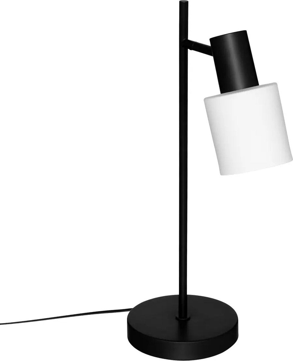 Atmosphera bureaulamp Athena – zwart metaal, H 45 cm, buigzaam, E14