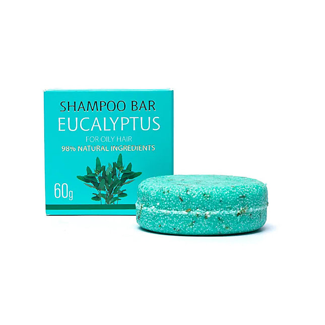 Saules shampoo bar eucalyptus – vaste natuurlijke shampoo, 60 gram