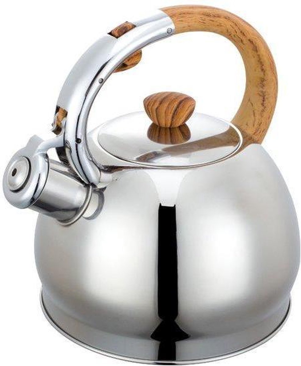 Kinghoff 3782 fluitketel RVS – 2 liter, voor alle fornuizen en inductie