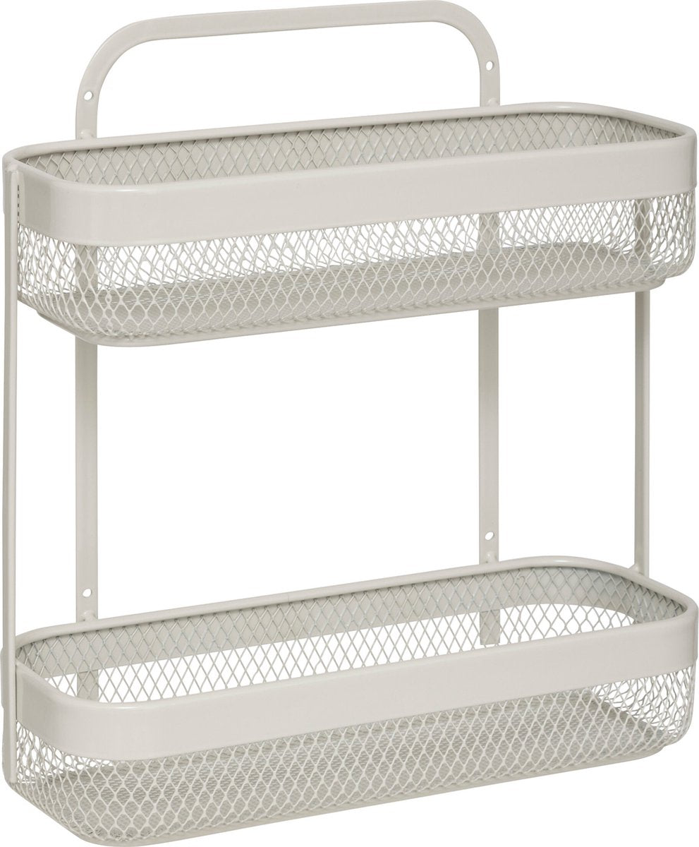 MAYAJ kitchen tablet, 2-tier, metal standing shelf