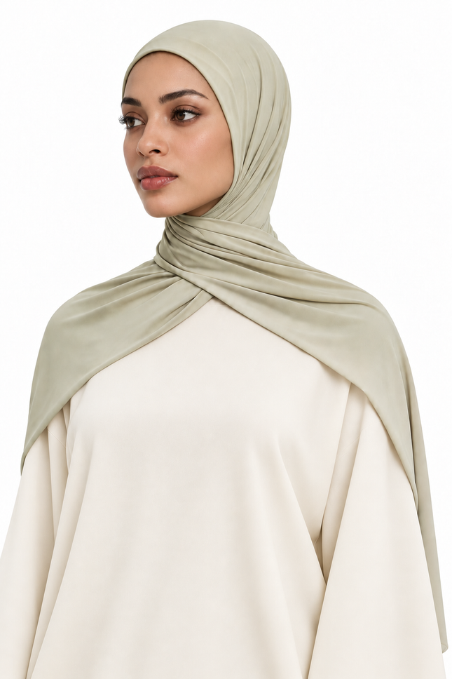 Liquid jersey scarf – supple hijab with slight stretch, 5 colors