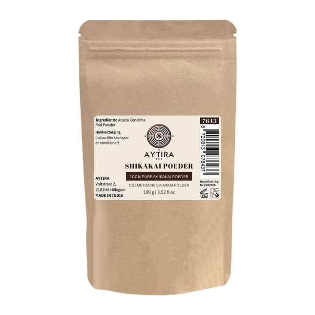 Aytira shikakai poeder 100 g – natuurlijke shampoo en conditioner in één – foto 2