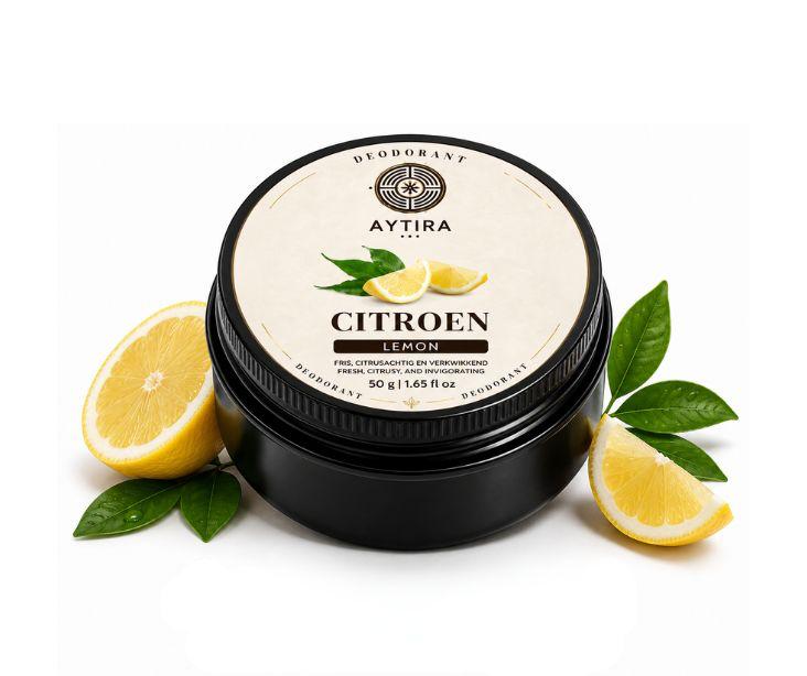 Aytira citroen deodorant 50 g – natuurlijke deodorant met frisse citrusgeur