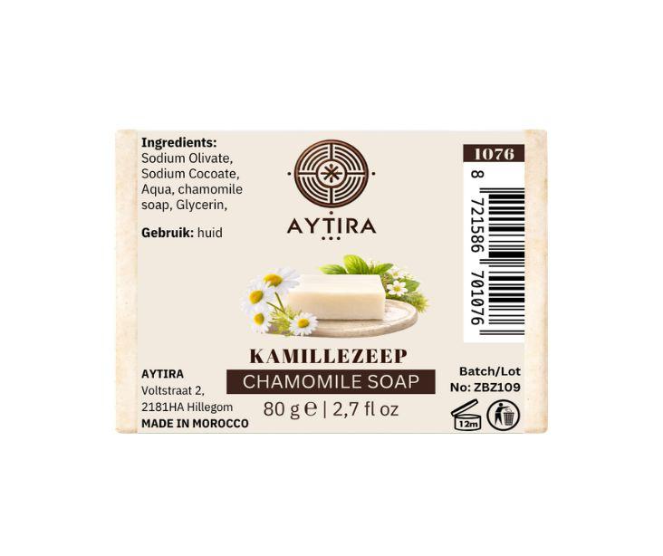 AYTiRA kamillezeep 80 g – milde zeep met kamille (Chamomile Soap)
