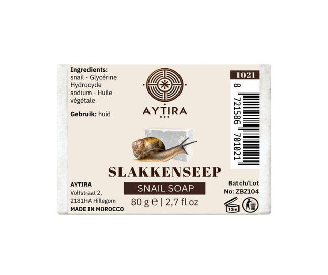 Aytira slakkenzeep 80 g – milde zeep met slakkenextract en glycerine