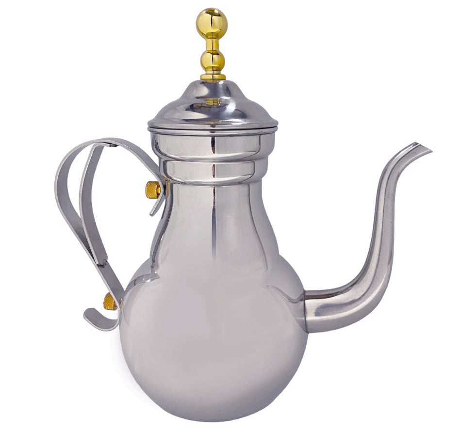 Aladdin theepot zilverkleurig – met uitneembaar filter, 1,1 of 1,5 liter – foto 4