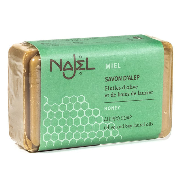 Najel Aleppo zeep met honing – olijf- en laurierolie, 100 gram – foto 2