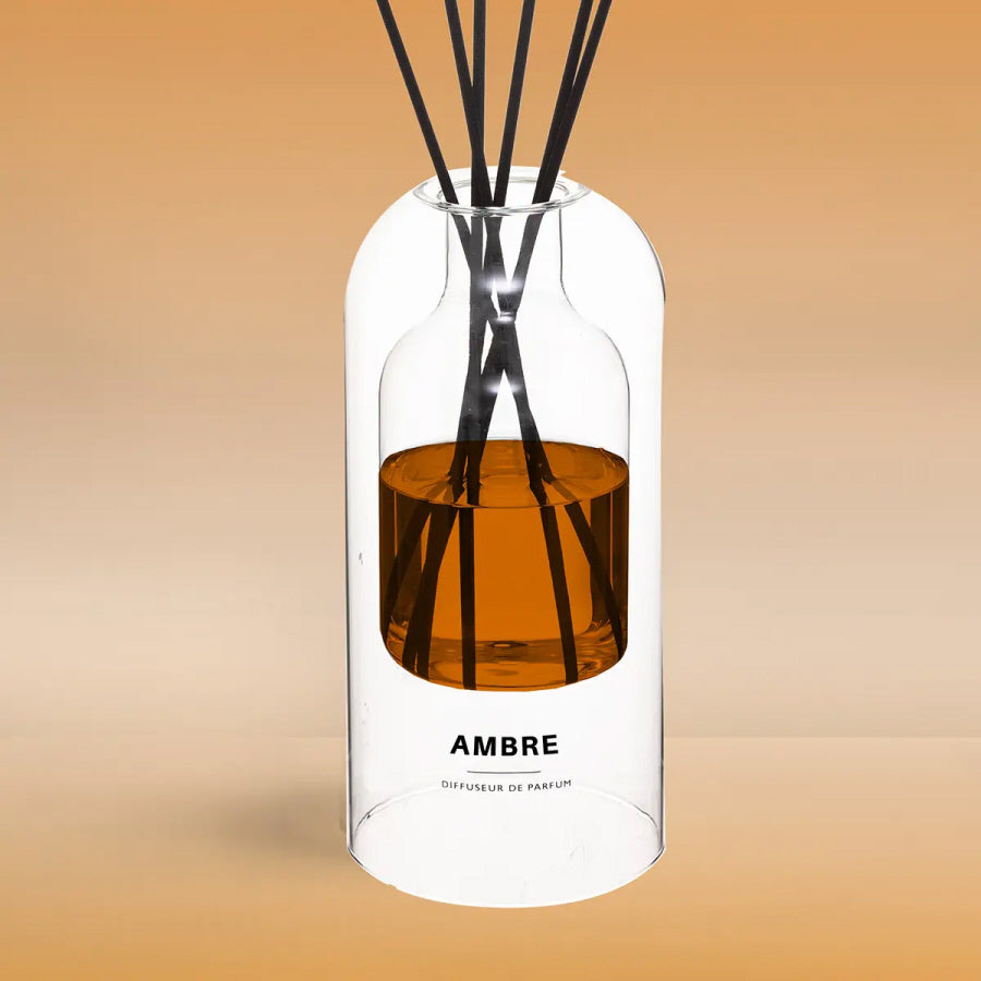 Geurstokjes amber XL – geurverspreider 500 ml met 6 rotanstokjes – foto 4
